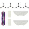 image:imageEureka Authentic Replacement Parts Accessories Compatible for E10s Robot Vacuum Cleaner Replacement Kit Include 1 Roller Brush  2 HEPA Filter  4 EdgeSweeping Brush  2 Mop Pad