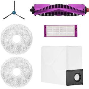 image:imageAuthentic Accessories kit Side Brush1 Mop Pad2 Roller Brush1 Filter1 and Dust Bag1capatible for Eureka J15 Pro Ultra Robot vacuum cleaner