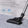 image:imageEureka Bagless Canister Vacuum Cleaner Lightweight Vac for Carpets and Hard Floors Silver with Black NEN180W Filter  Blue