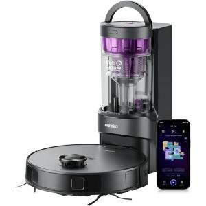 image:imageEureka E20 Plus Robot Vacuum and Mop Combo Robot Vacuum Cleaner with Bagless Self Emptying Station 45Day Capacity 8000Pa Suction and Anti HairTangling Brush App Control LiDAR NavigationBlack
